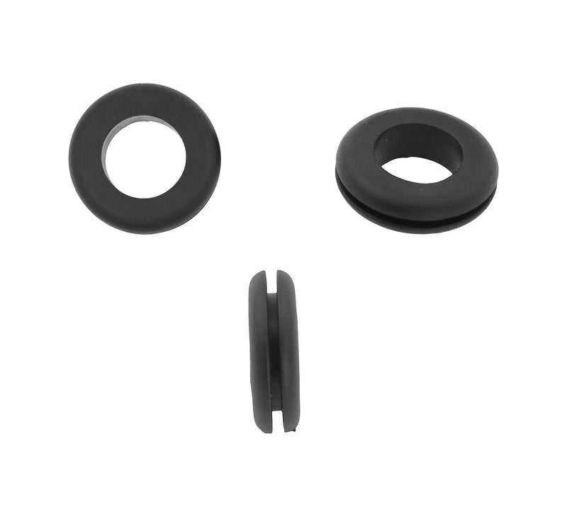 Mandala Crafts Rubber Grommet Kit Eyelet Ring Rubber Gasket Assortment - 125 Rubber Plugs for Holes - Rubber Grommets for Wiring Automotive Plumbing Electrical Firewall Cable Wire