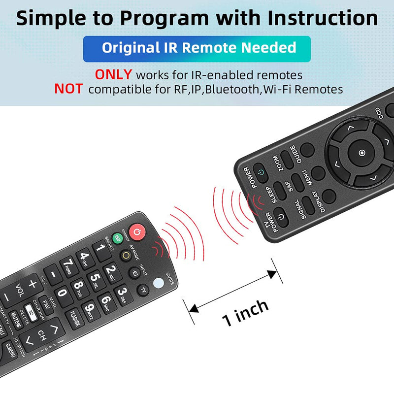 Gvirtue Universal Replacement Remote Control for Almost All Brand TV LCD LED HD, Smart TV AKB72914207 AKB72914003 AKB72914240 AKB72915239 AGF76692608 AKB72915206 AKB72915238(-23+AL)