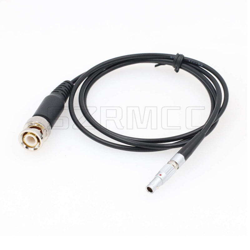 SZRMCC BNC Male to 00B 4 Pin Male SYNC Time Code Input Cable for Red Epic Scarlet DSMC2 Camera (Black Cable) Black Cable