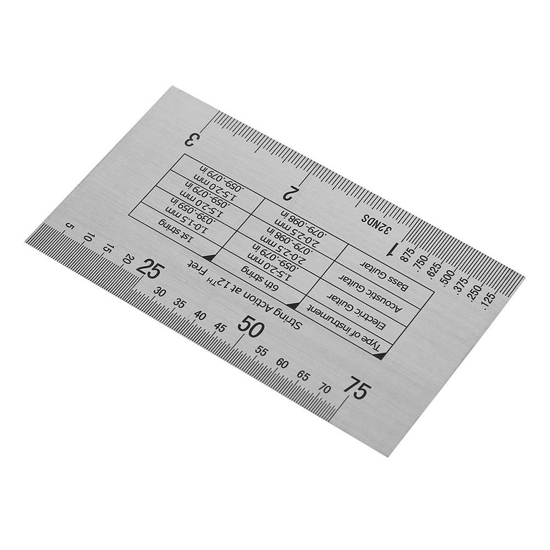 Dilwe Guitar Repaire Tools, String Action Gauge Ruler(1 Piece) & Feeler Gauges (32 Pieces)& Fingerboard Fret Protector Guards(2 Pieces)