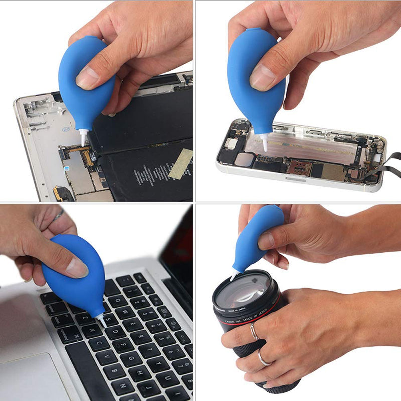 3pcs Mini Rubber Air Blower Pump Dust Cleaning Tool, Ball Pump Hand Pump Dust Cleaner for Camera Lens, Keyboard, Computer Laptop Lens, Cell Phone, Ear Syringe Washing Squeeze Bulb Laboratory Tool