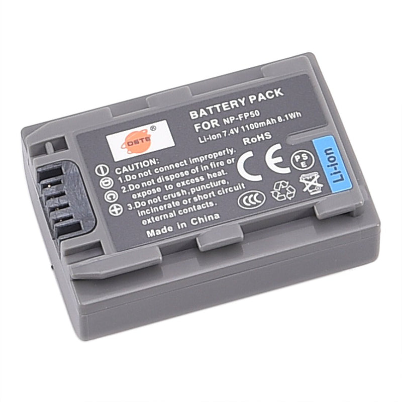 [AUSTRALIA] - DSTE Replacement for 2X NP-FP50 Battery + DC04 Travel and Car Charger Adapter Compatible Sony DCR-HC30 40 43E 65 85 94E 96 DCR-SR30 60E 70E 80E 100 Camera as NP-FP30 NP-FP60 NP-FP70 NP-FP71 