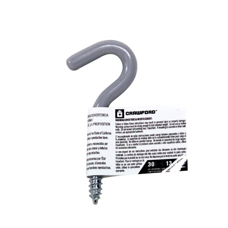 Lehigh SS20 Screw-In Utility Plant Hook, Grey