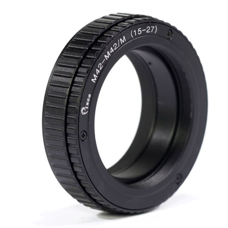 Pixco M42 to M42 Adjustable Focusing Helicoid Adapter 15mm to 26.5mm for Macro Shooting 15-26.5mm