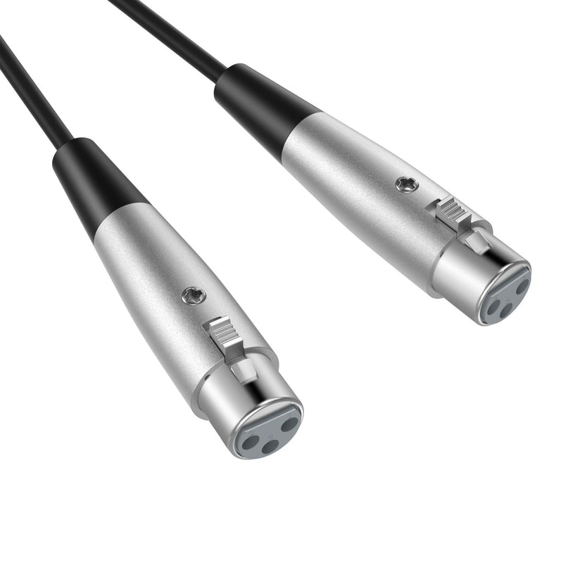 [AUSTRALIA] - Moukey 6 Inch XLR Cable, 3 Pin Dual Female to Male Y Splitter Cord, Balanced XLR Microphone Cable, 8 Pack 