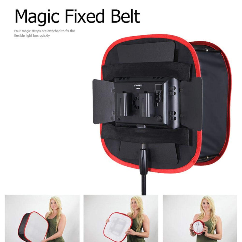 Softbox Diffuser for Video Light Collapsible LED Light Panel Softbox Diffuser with Locking Tape and Carry Bag for Photo Studio Portraits Photography Video Shooting