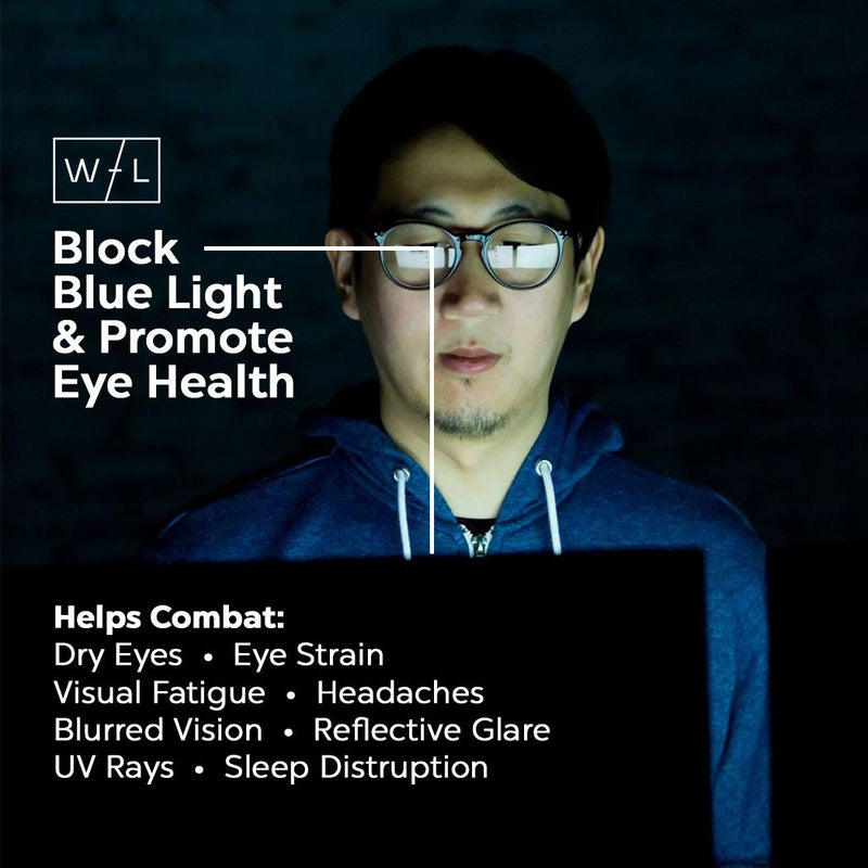 Blue Light Lightweight Glasses for Men Women | Blocking Glasses for Computer, Gaming, Reading | Anti UV, Anti Glare, Anti Eyestrain, Model D, Pink