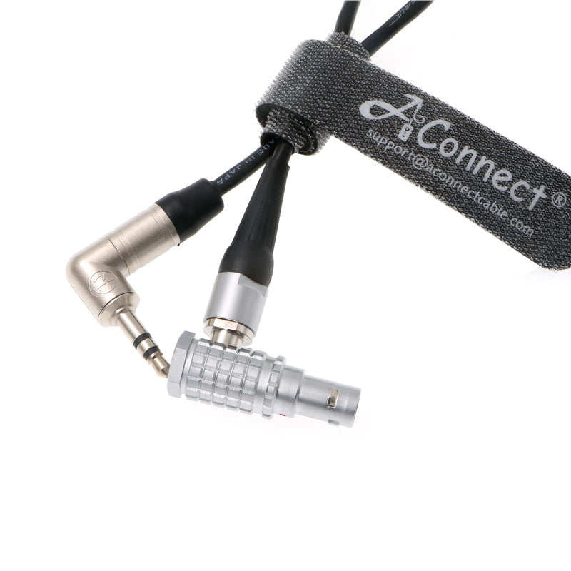Timecode-Cable for Tentacle-Sync Sound-Devices Timecode from Right Angle 0B 5 Pin Male to 3.5mm TRS 15CM AConnect 5pin to 3.5mm