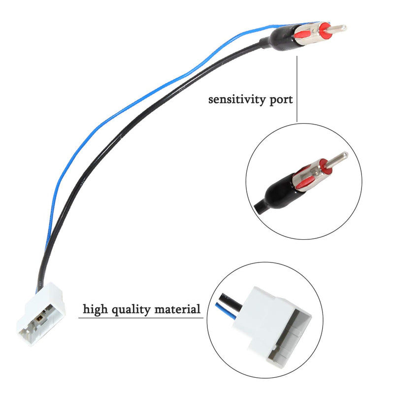 Anina Aftermarket Antenna Adapter Compatible with 2007-Up Nissan Car Antenna Adapter to Aftermarket Radio Receivers