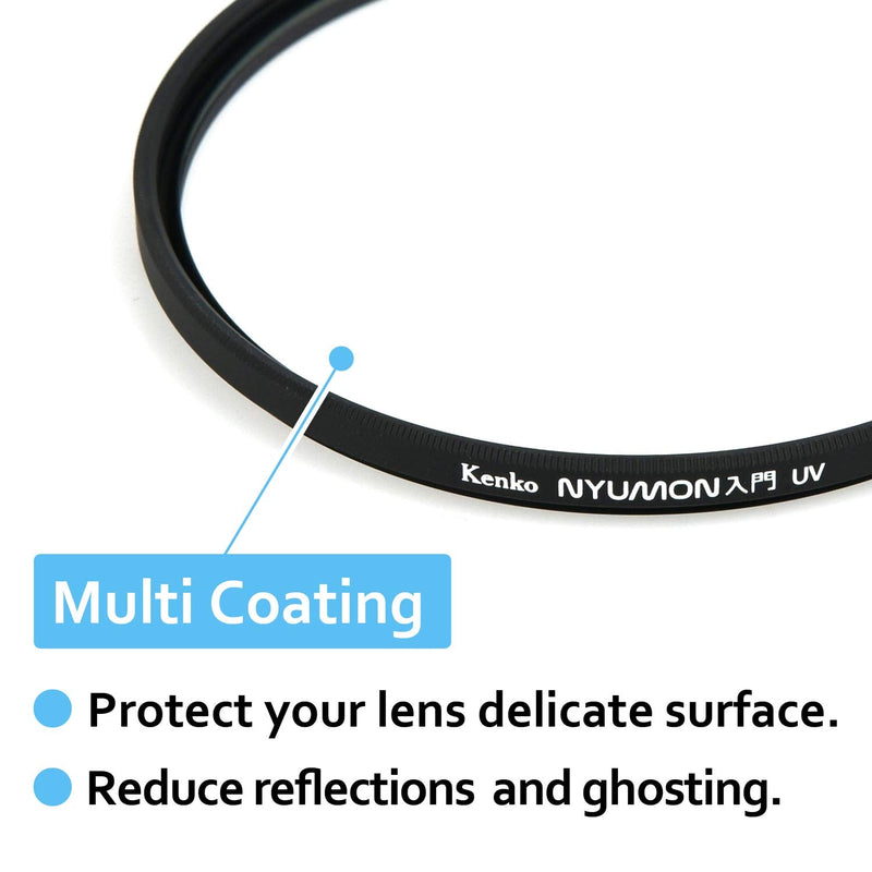 Kenko Nyumon Slim Ring 82mm UV Multi-Coated (MC) Filter, Black, compact (228249) Standard Grade