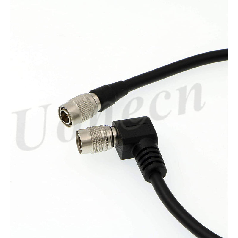 Uonecn 4 PIN Hirose Male Cable Power Sound Devices Recorder Wisycom MCR 42s 30cm Right Angle 4 pin Male to Straight 4 pin Male