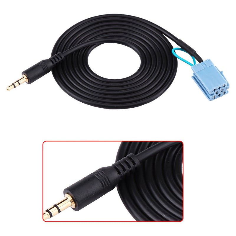 VGEBY Audio Aux Input Adapter Cable, 3.5mm Plug Car Audio Jack Adapter Music Interface AUX Cable for Benz Smart 450