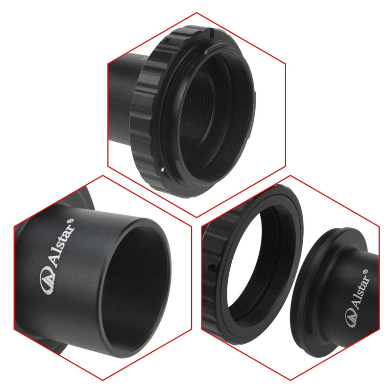 Alstar T-Ring and M42 to 1.25" Telescope Adapter (T-Mount) for 42mm Pentax-k SLR/DSLR Telescope Cameras.(for Camera K-x, K-r, K-01, K-30, K20D, K200D, K2000, K1000, K100D Super, K110D, Etc).