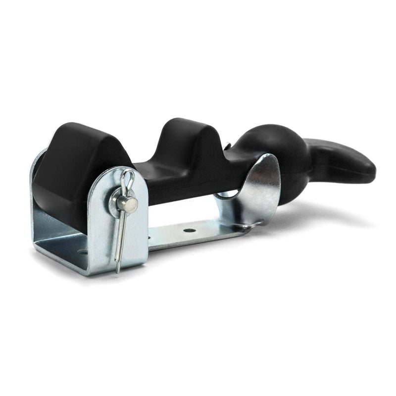 QWORK 2Packs 4.7 inch T-Handle Draw Latches with Brackets, Rubber Flexible Hood Catch t-Handle Hasp, for Tool Box, Hood, Vehicle Engine 2 Pack