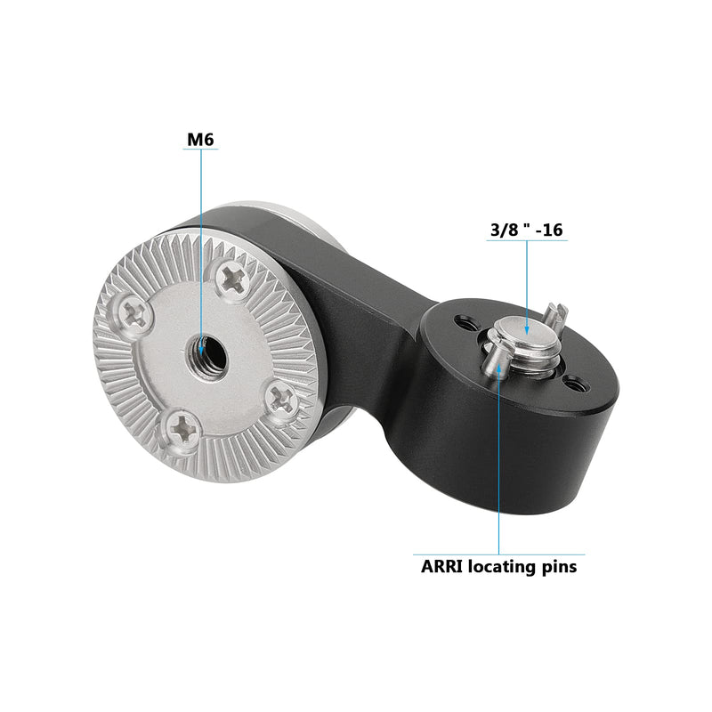 CAMVATE Double-Sided M6 Rosette Mounts with 3/8"-16 Mounting Screw & Locating Pins - 2963