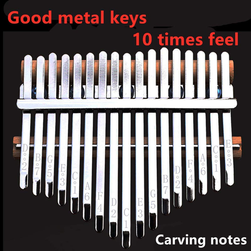 Peabownn Kalimba 17 Keys Thumb Piano Wood Finger Piano Gifts for Kids Adult Beginners Musical Instrument wheat head armrest