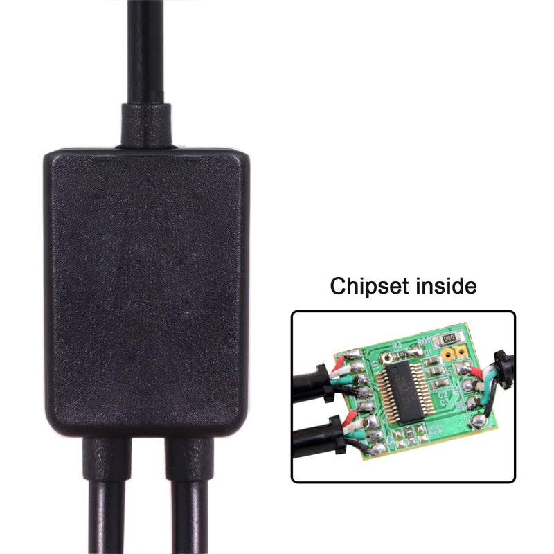 [AUSTRALIA] - CY Cable Type-C OTG to Dual Ports USB-C Female Hub Cable for Laptop PC Mouse Flash Disk 30cm 