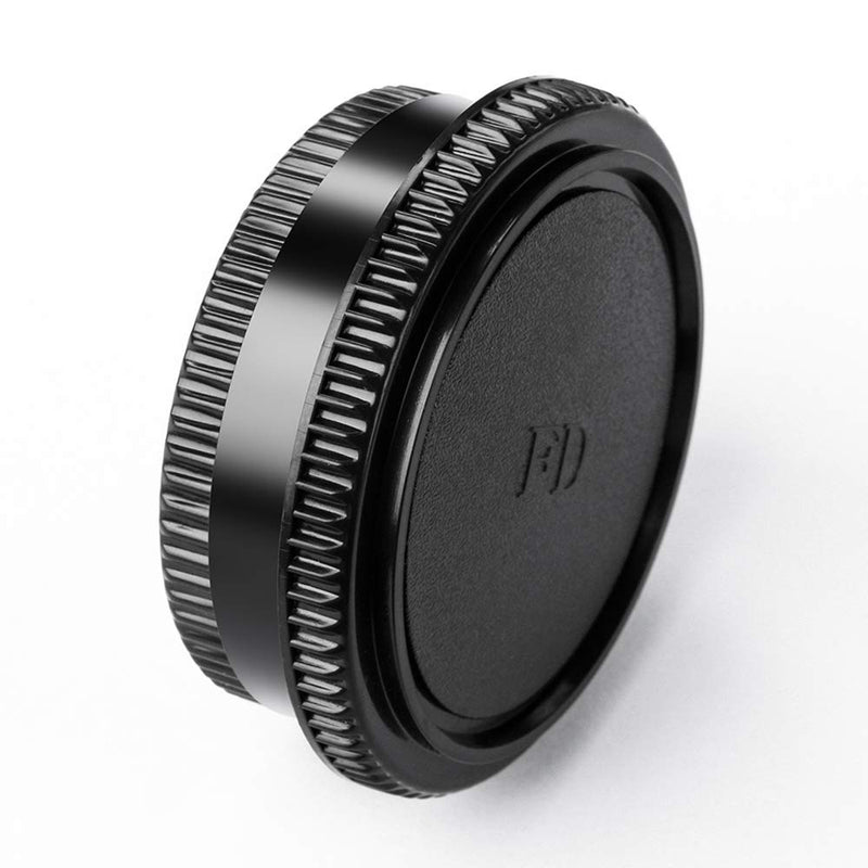 Body Cap and Lens Rear Cap Cover Replacement Set for Canon FD Mount Lens&Cameras,2 Sets