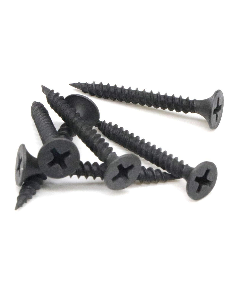 [AUSTRALIA] - IMScrews 50pcs #7x1-3/8" Flat Head Phillips Drywall Screws Fine Thread Sharp Point Wood Screw, Carbon Steel 1022A, Black Phosphate 50 Pcs #7x1-3/8" 