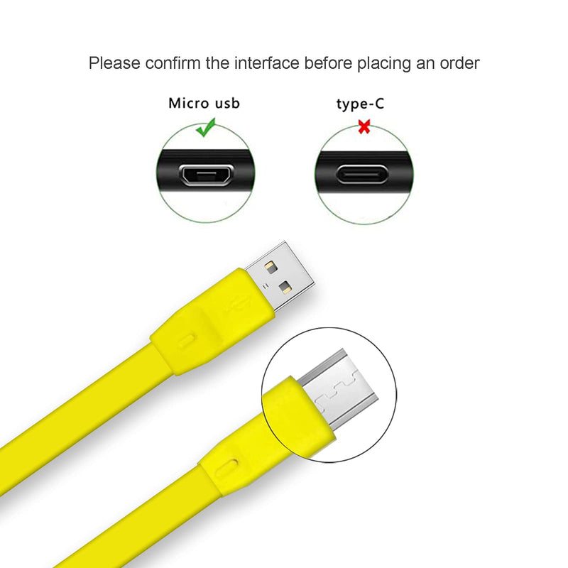 Adhiper UE Boom Replacement Charging Cable Power Cord Cable Extension cord is Compatible for UE Boom Boom2 Megaboom Miniboom Roll Wireless Speaker (Yellow) Yellow