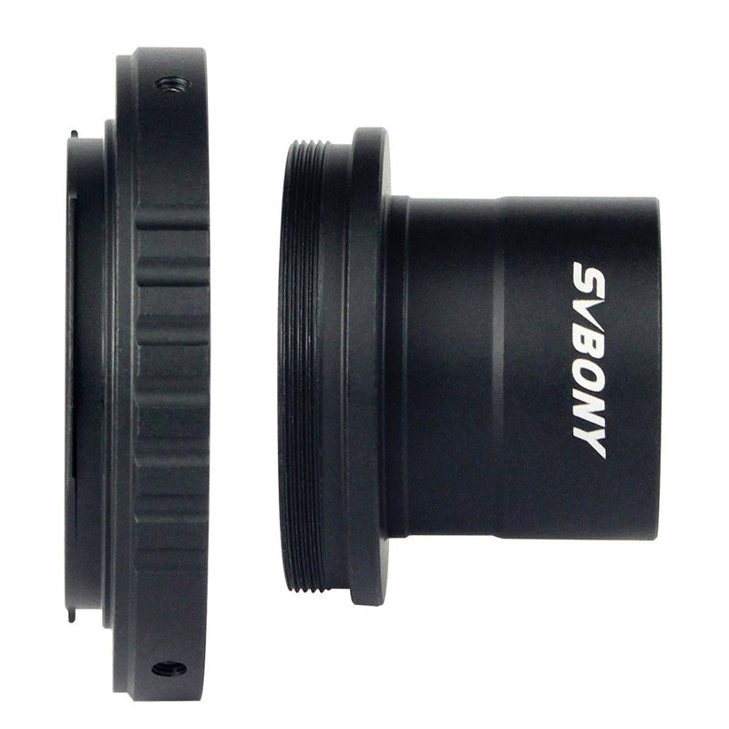 SVBONY T Adapter and T2 T Ring Adapter 1.25 inch Telescope Accessory Compatible for Nikon Camera and Telescope