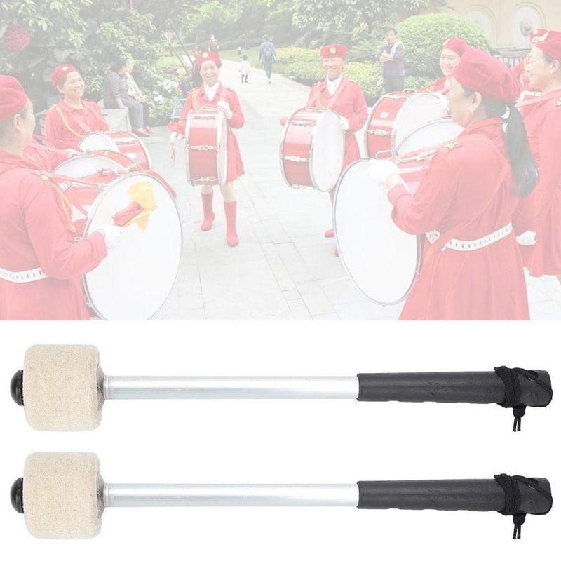 2Pcs Drum Mallet Felt Drum Stick Mallets Hammer Percussion Instrument Band Accessory