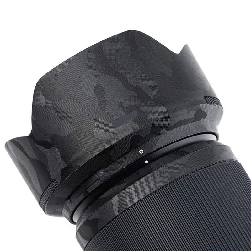 Anti-Scratch Lens & Lens Hood Cover Skin Sticker Protector Film for Nikon Nikkor Z DX 50-250mm F4.5-6.3 VR Lens & HB-90A Lens Hood Skin Guard Shield on Nikon Z 50 Z50 - Shadow Black Camouflage Pattern
