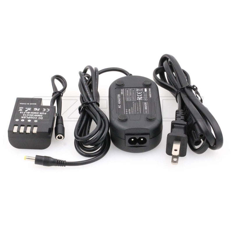 SZRMCC DMW-AC8 AC Adapter and DMW-DCC12 DC Coupler Dummy Battery for Panasonic DMC GH5 GH4 GH3 Camera