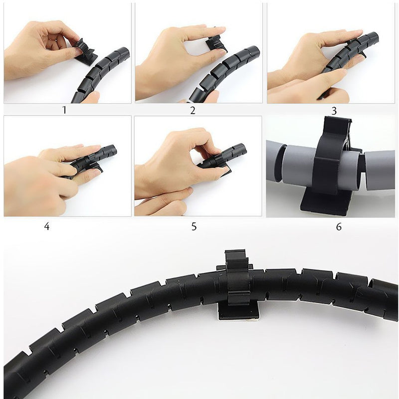 Viaky 30 Pcs Black Clips Self Adhesive Backed Nylon Wire Adjustable Cable Clips Adhesive Cable Management Drop Wire Holder 30black