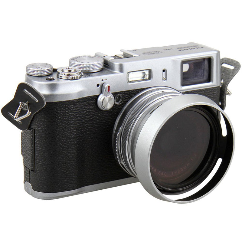 [AUSTRALIA] - JJC LH-JX100 Silver Filter Lens Adapter & Hood for Fuji Finepix X100V X100F X70 X100 X100S X100T Camera AS AR-X100 