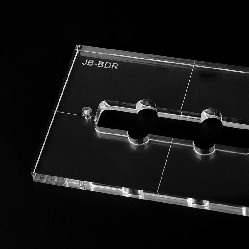 Musiclily Pro CNC Accurate Acrylic Pickup Routing Template for Standard Jazz Bass Bridge Pickup