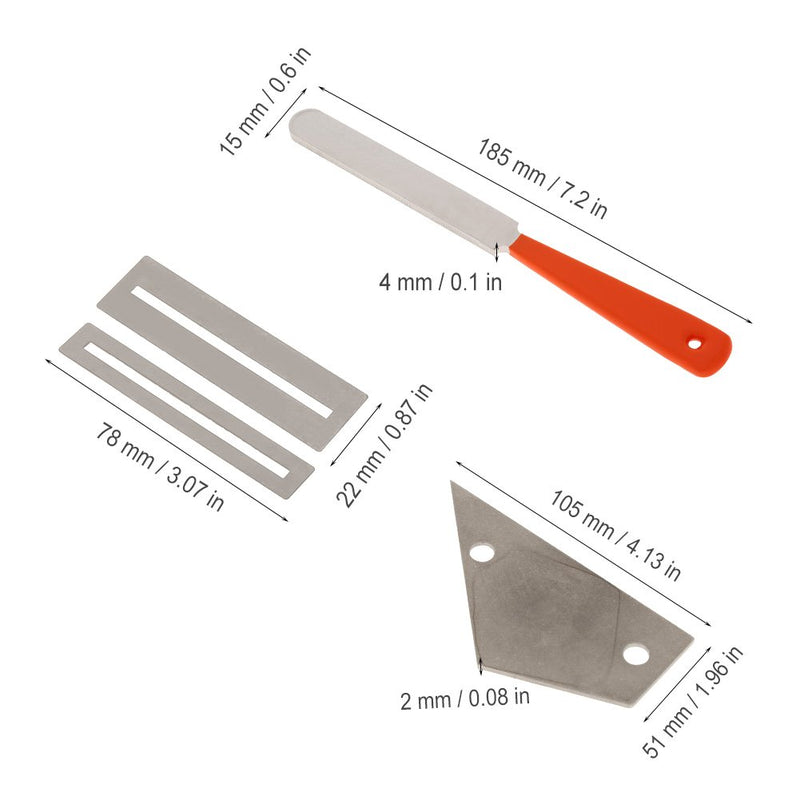 RiToEasysports Guitar Tool Set,Stainless Steel Guitar Fret Crowning File Leveling Tool Grinding Protectors DIY Repair Part Set