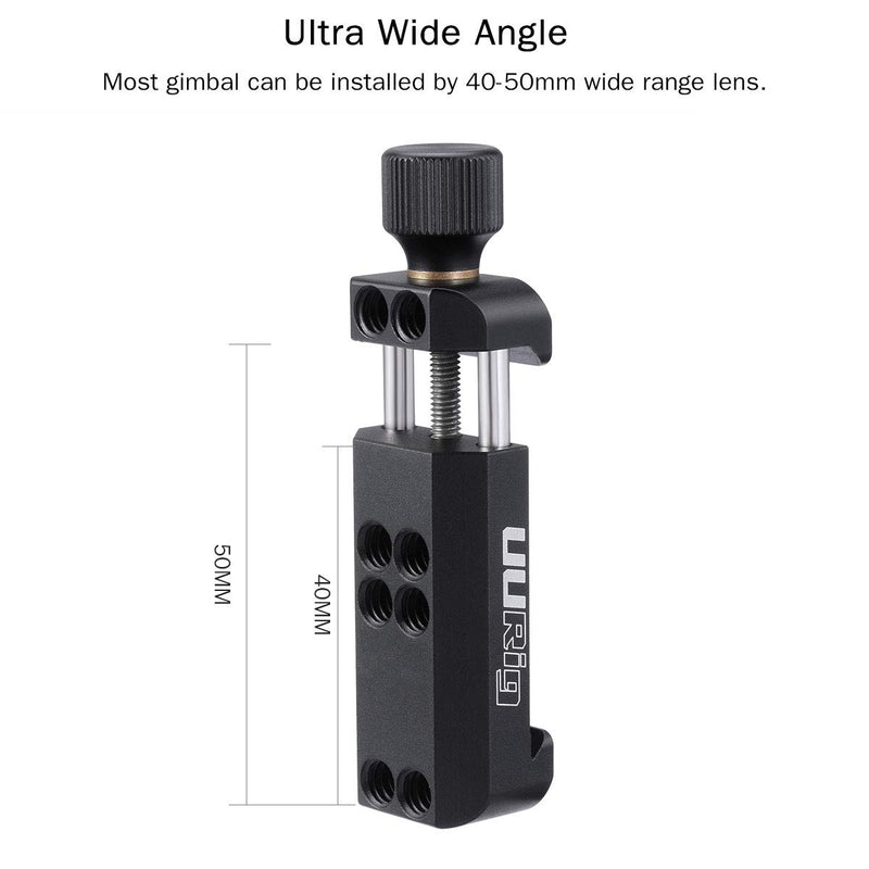 UURig R025 Counterweight to Quickly Balance Gimbal Stabilizer with Camera Lens, Arca-Swiss Mount Universal for DJI Ronin S/Ronin-SC Camera Plate Counterweight