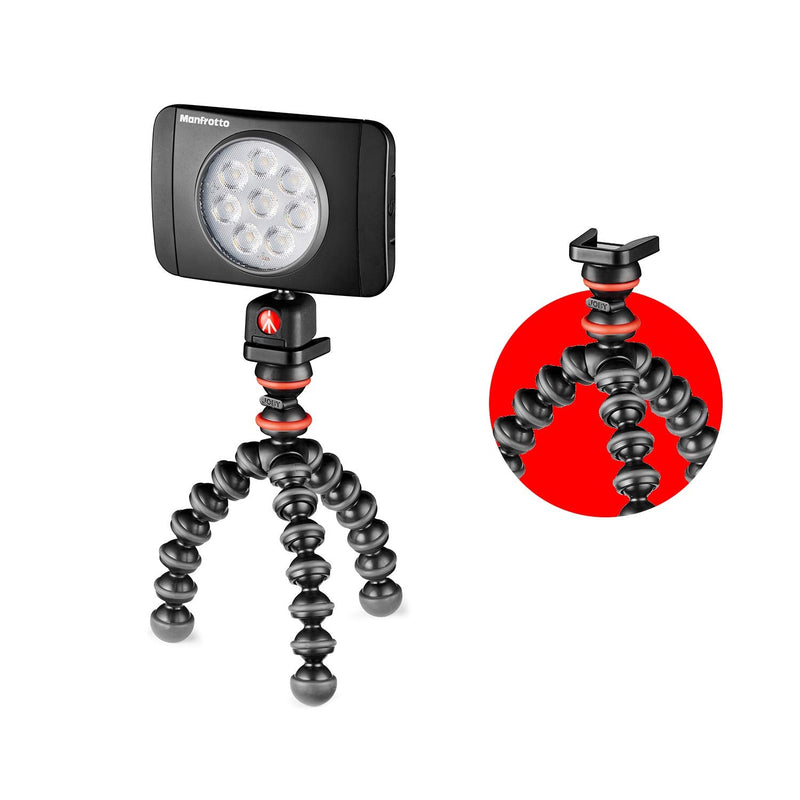 Joby JB01571-BWW GorillaPod Starter Kit, Flexible Mini Tripod with Universal Smartphone Clamp, GoPro and Torch Mount Up to 325 g Payload