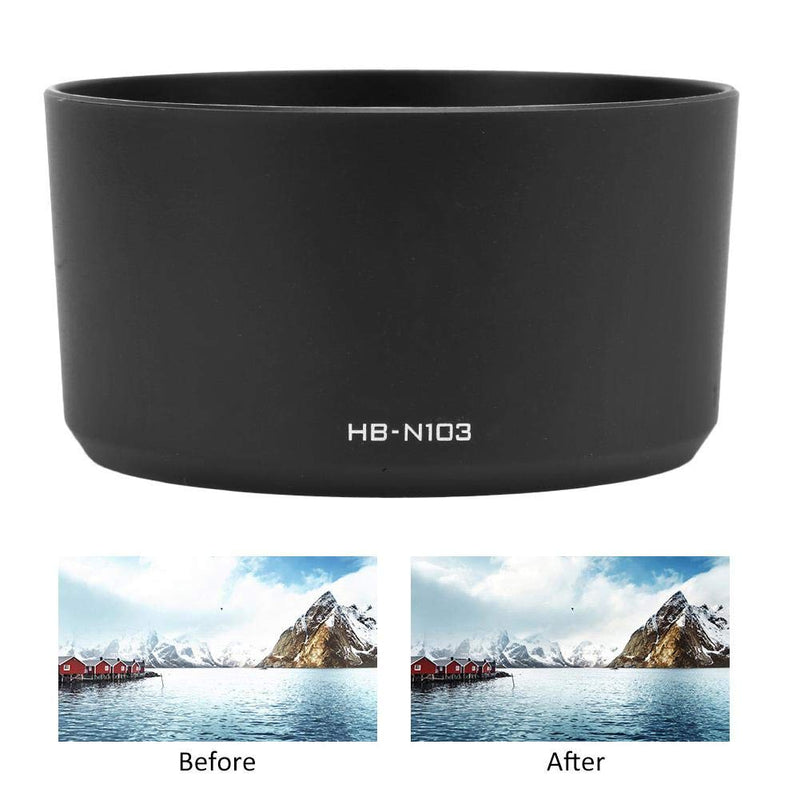 Archuu HB-N103 Camera Lens Hood Shade Fits for Nikon V1 V2 J1 J2 J3 S1 Mirrorless Camera,for Nikon 1 VR 30-110mm f/3.8-5.6 for Nikon 1 VR 10-30mm f/3.5-5.6 Lens (Black) Black