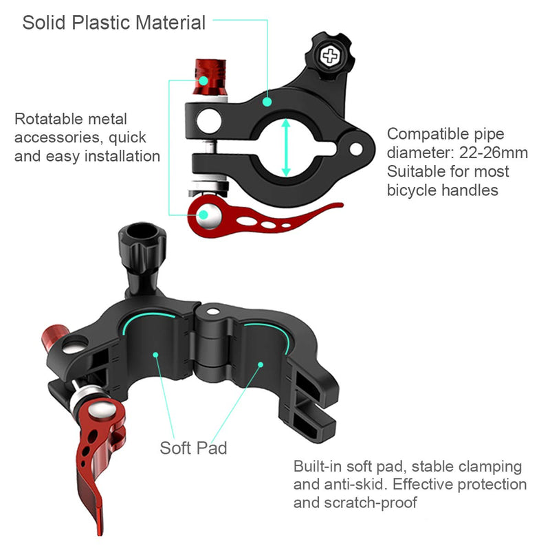 O'woda Mavic 3 Bicycle Remote Control Mount Bike Clip RC Holder for DJI Mavic 3/ Air 2S / Mini 2 / Mavic Air 2 Drone Aerial Photography Accessory Rc Phone Holder