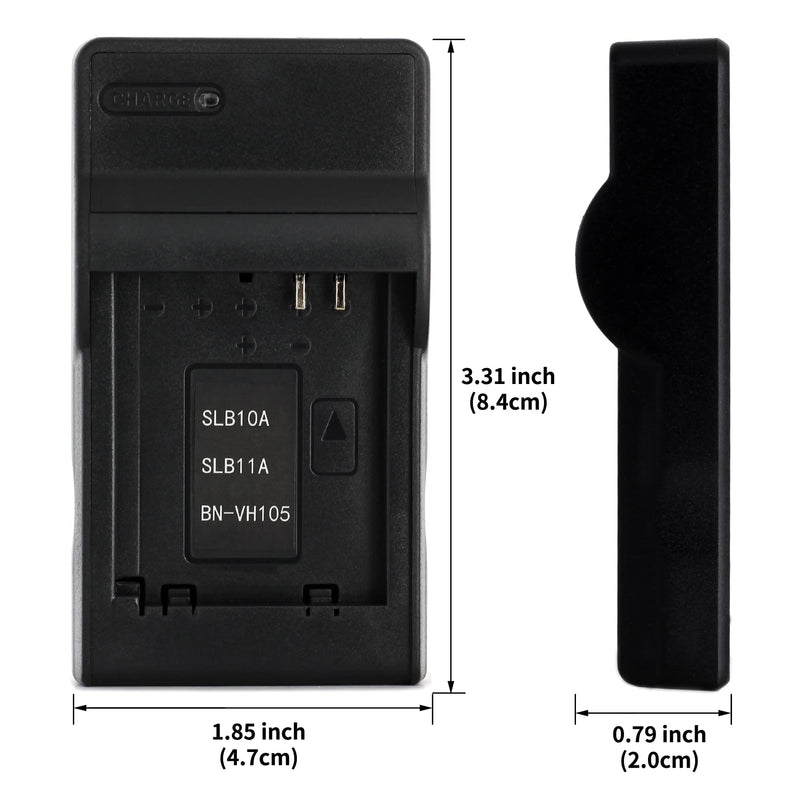 SLB-11A USB Charger for Samsung CL65, CL80, EX1, HZ25W, HZ30W, HZ35W, HZ50W, ST1000, ST5000, ST5500, TL240, TL320, TL350, TL500, WB1000, WB2000, WB5000, WB5500, WB600, WB610, WB650 Camera and More