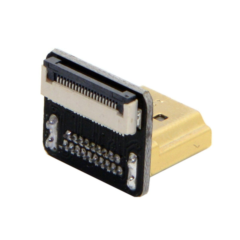 [AUSTRALIA] - CY CYFPV 90 Degree Down Angled HDMI Type A Male Connector for FPV HDTV Multicopter Aerial Photography Standard-HDMI Down-Angled 