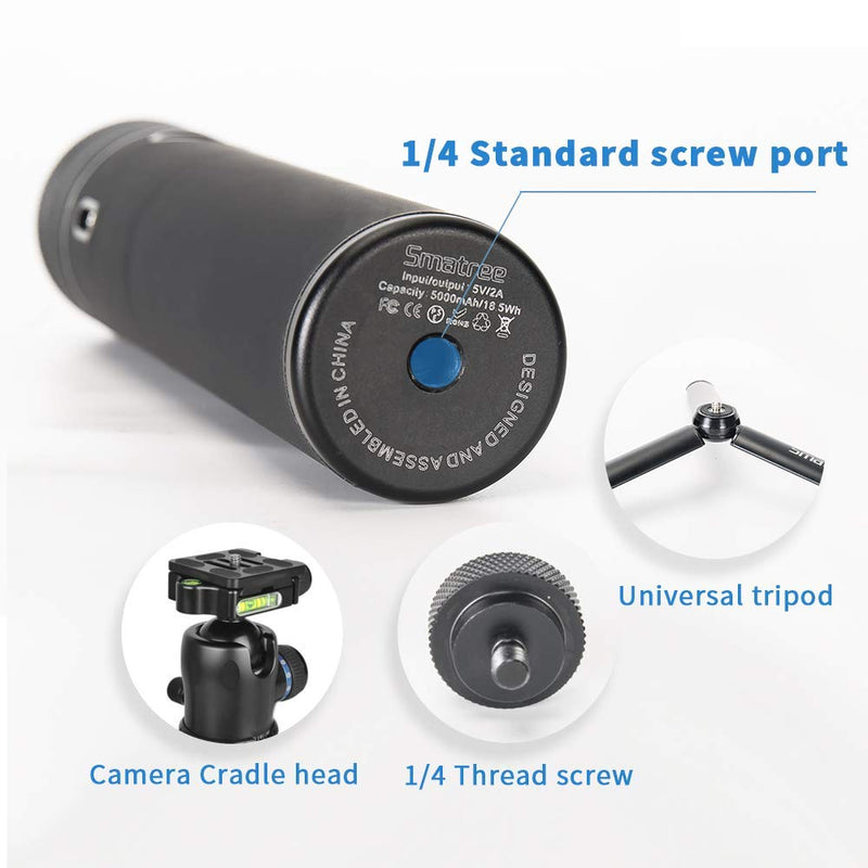 [AUSTRALIA] - Smatree Extension Rod Power Stick, 5000mAh Portable Osmo Pocket 2 Power Bank with Tripod Compatible with DJI Osmo Pocket 2 & DJI Osmo Pocket 