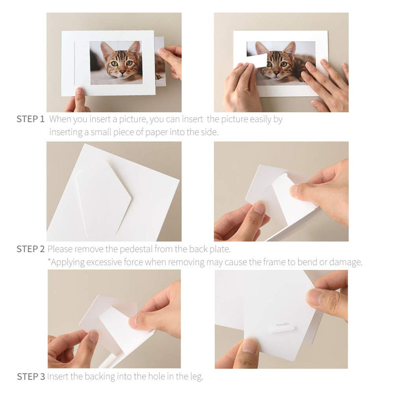 Monolike Standing Paper Photo Frame 5x7 Kraft 10p 5x7Inch Size