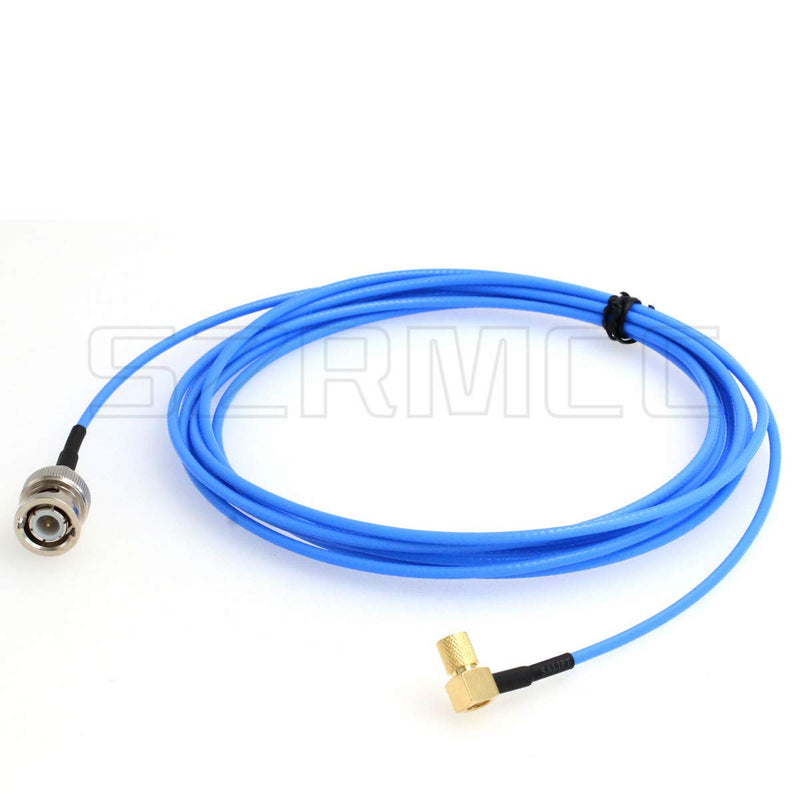 SZRMCC Right Angle Microdot 10-32UNF Male M5 to BNC Male Test Cable for Vibration Acceleration Sensor (5m) 5m