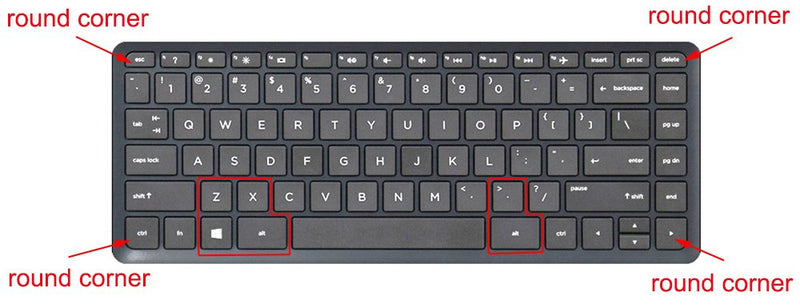 Silicone Keyboard Cover Skin Compatible for 14 inch HP Pavilion 14-ab 14-ac 14-ad 14-an, HP Stream 14-ax, HP ENVY 14-j0 Series, 14-ab010 14-ab166us 14-ac159nr 14-an010nr 14-an013nr 14-an080nr (Rainbow Rainbow