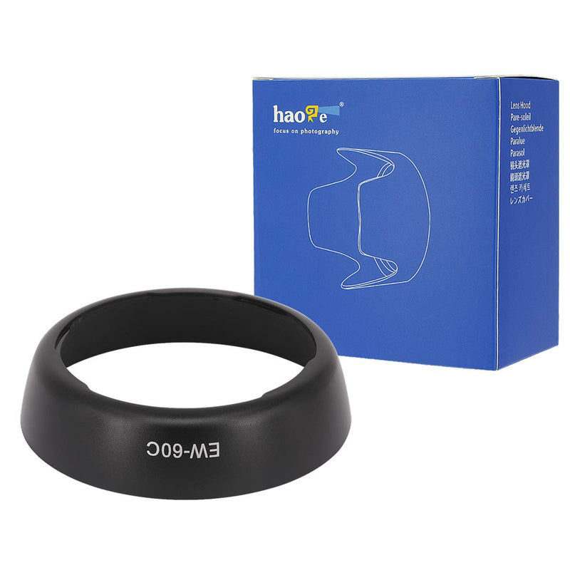 Haoge Bayonet Lens Hood for Canon EF-S 18-55mm f3.5-5.6 is, II and Canon EF 28-80mm f/3.5-5.6 II, II USM, III USM, IV USM, V USM Lens Replaces Canon EW-60C