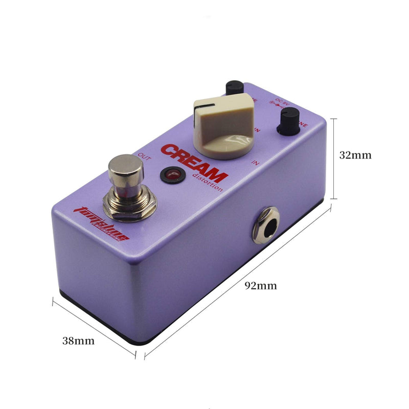 [AUSTRALIA] - Tom'sline Distortion Effect Pedal FIRE CREAM Rich and Creamy Fuzz Tone Based on the 1st Version of EH Big Muff Guitar Pedal (AFM-5D) Cream Distortion 