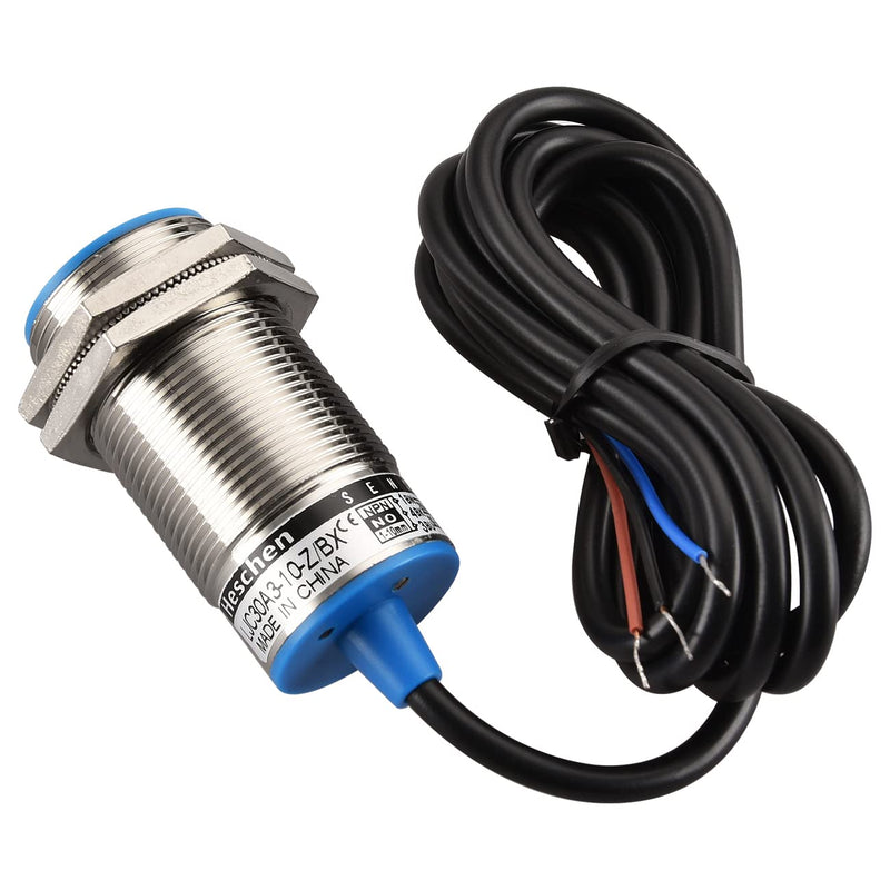 [AUSTRALIA] - Heschen M30 Capacitive Proximity Sensor Switch Shield Type LJC30A3-10-Z/BX Detection 1-10mm 10-30VDC 200mA NPN Normally Open(NO) 3 Wires 