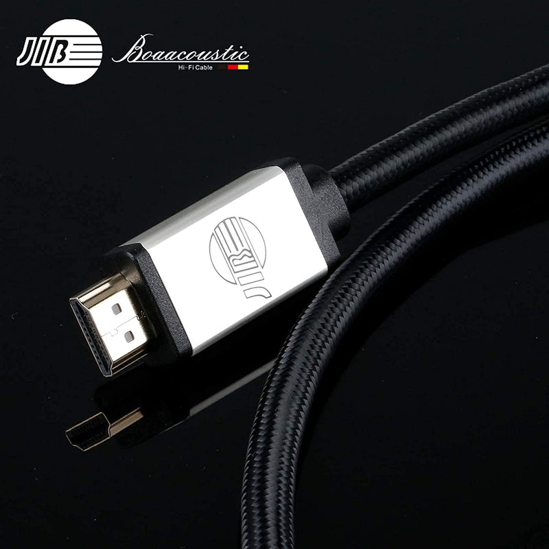 JIB Boaacoustic BlackBerry HDMI Cable, 4K High Speed HDMI to HDMI 2.0 Braided Cord Cable for TV 1.5M 1.5 Meter