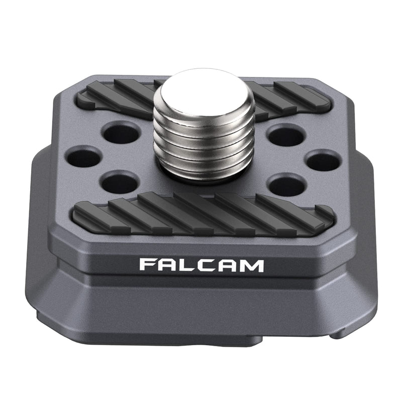 FALCAM F22 Basic Quick Release Plate, Camera Mounting Adapter Convert 1/4" Thread to F22 QR System, Aluminum Camera Accessory Fits for Sony Canon DSLR Tripod (Plate Only) F22 QR Plate