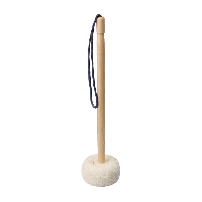 lovermusic Lovermusic 36x8cm Beige Gong Timpani Mallets Timpani Sticks Soft Velvet Head Mallets Wooden Handles