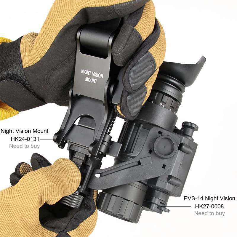 E.T Dragon PVS 14 NVG Mount Night Vision Goggles Metal Helmet Mount Rhino Mount Compatible with All Models of PVS 14