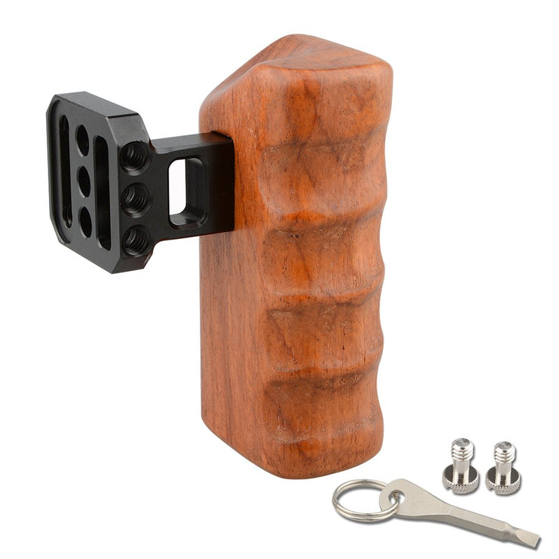 CAMVATE Wooden Handle Grip for Panasonic Camera GH Series(Left Hand)